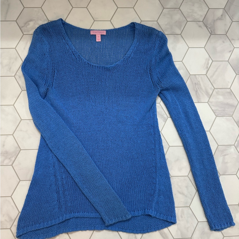 Lilly Pulitzer Blue Knit Top